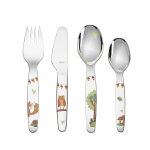Set 4 couverts de table en inox pour enfant 'amis de la forêt' 361125 Set 4 couverts de table en inox pour enfant 'amis de la forêt' 361125