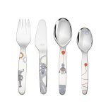 Set 4 couverts de table en inox pour enfant 'petit robot' 361124