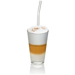 Set de 4 pailles en verre courb�es 23 cm transparentes avec bross. . . 144524