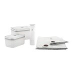 Set de 7 pièces fresh & save avec 2 boîtes en plastique m / l 142327 Set de 7 pièces fresh & save avec 2 boîtes en plastique m / l 142327