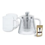 Set darjeeling avec theiere verre 0, 8 l, 2 mugs 0, 4 l + 50 g the . . . 725710