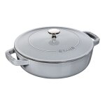 Staub braisi�re fonte ronde 24 cm 2, 39 l gris graphite 142660