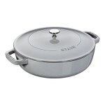 Staub braisi�re fonte ronde 28 cm 3, 7 l gris graphite 142659