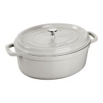 Staub cocotte fonte ovale 37 cm 8, 0 l � truffe blanche 142653