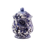 Sucrier pivoines bleues 753194