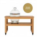 Table eucalyptus large + 4 roues + housse offerte (sans egg ni be. . . 381338