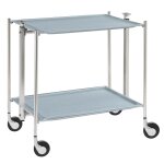 Table roulante pliante, desserte de cuisine 2 tages montants chr. . . 190472