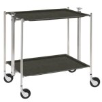 Table roulante pliante, desserte de cuisine 2 tages montants chr. . . 190480