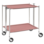 Table roulante pliante, desserte de cuisine 2 tages montants chr. . . 190494