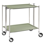 Table roulante pliante, desserte de cuisine 2 tages montants chr. . . 190496