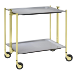 Table roulante pliante, desserte de cuisine 2 tages montants dor. . . 190201