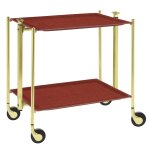 Table roulante pliante, desserte de cuisine 2 tages montants dor. . . 190475