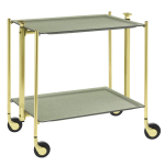Table roulante pliante, desserte de cuisine 2 tages montants dor. . . 190497