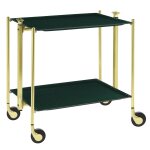 Table roulante pliante, desserte de cuisine 2 tages montants dor. . . 190499