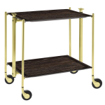 Table roulante pliante, desserte de cuisine 2 tages montants dor. . . 190502