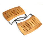 Tablettes latérales rabattables en acacia pour big green egg s 381067 Tablettes latérales rabattables en acacia pour big green egg s 381067