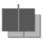 Tapis de schage antibactrien pour vier - gris 164431