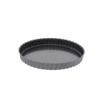 Moule à tarte cannelée droite fond fixe en acier antiadhésif ø 24. . . 129284 Moule à tarte cannelée droite fond fixe en acier antiadhésif ø 24. . . 129284