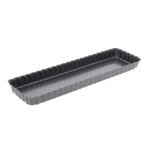 Moule  tarte rectangulaire fond dmontable en acier antiadhsif . . . 129293
