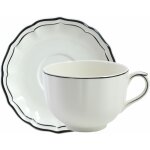 Tasse & soucoupe jumbo filet manganese 751714