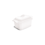 Terrine en cramique 0. 6 litre avec presse 19 x 12 cm blanc farin. . . 281687