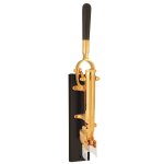 Tire - bouchon mural plaqu or avec manche et support en bois d'b. . . 389015