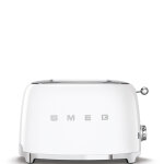 Toaster 2 tranches 2 fentes 2 fentes vintage annes 50 blanc 383001