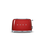 Toaster 2 tranches 2 fentes vintage annes 50 rouge 383010