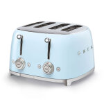 Toaster 4 fentes 4 tranches vintage annes 50 bleu azur 383065
