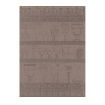 Torchon essuie - verres le jacquard franais 60x80 cristal poivre g. . . 327023