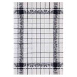 Torchon le jacquard franais 60x80 fraises / noir 100% coton 327004