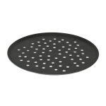 Tourtire ronde perfore en aluminium antiadhsif  choc   28 cm 130765