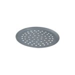 Tourtire ronde basse en aluminium  perforations de 10mm  28 cm 129434