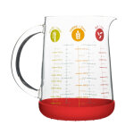 Verre mesureur / doseur 1l en verre et silicone 164740