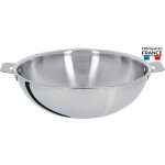 Wok 28 cm inox casteline amovible 126708
