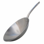 Wok inox induction 36cm queue tube 129144