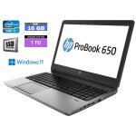 Hp probook 650 g1 - windows 11 - ssd 1 to - core i3 - ram 16 go -