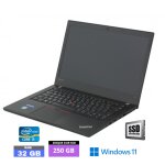 Lenovo t470 intel core i5 - 32 go ram - 250 go ssd - windows 11 -