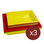 Ahel cuvette de labo 18x24cm - lot de 3 Ahel cuvette de labo 18x24cm - lot de 3