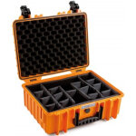 B&w outdoor case type 5000 cloisons amovibles orange B&w outdoor case type 5000 cloisons amovibles orange