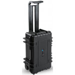 B&w outdoor case type 6600 mousse prdcoupe avec trolley noir