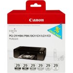Canon encre pgi - 29 multipack mbk / pbk / dgy / gy / lgy / co