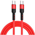 Caruba cble usb - c 60w 1m rouge
