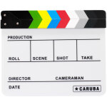 Caruba clap de cinma blanc / couleur