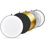 Caruba réflecteur 5en1 rond 30cm(gold, silver, black, white, translucent) Caruba réflecteur 5en1 rond 30cm(gold, silver, black, white, translucent)