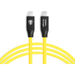 Cobratether cordon usb - c / usb - c 5m jaune