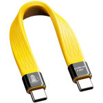 Cobratether cordon usb - c / usb - c 0. 14m jaune