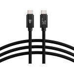 Cobratether cordon usb - c / usb - c 0. 3m noir