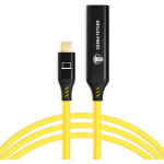 Cobratether rallonge usb - c / usb - c femelle 10m jaune Cobratether rallonge usb - c / usb - c femelle 10m jaune