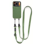 Moment crossbody courroie ajustable pour smartphone vert olive